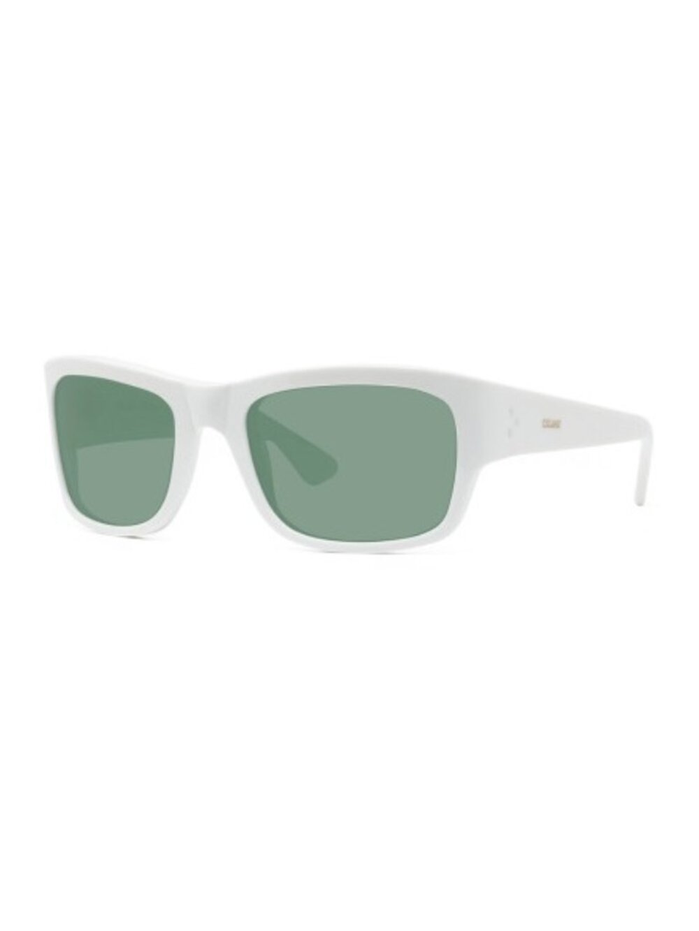 NEW CELINE CL40079I 25N SQUARE WHITE GREEN SUNGLASSES CL 40079I